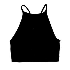 Black Tank Crop Top